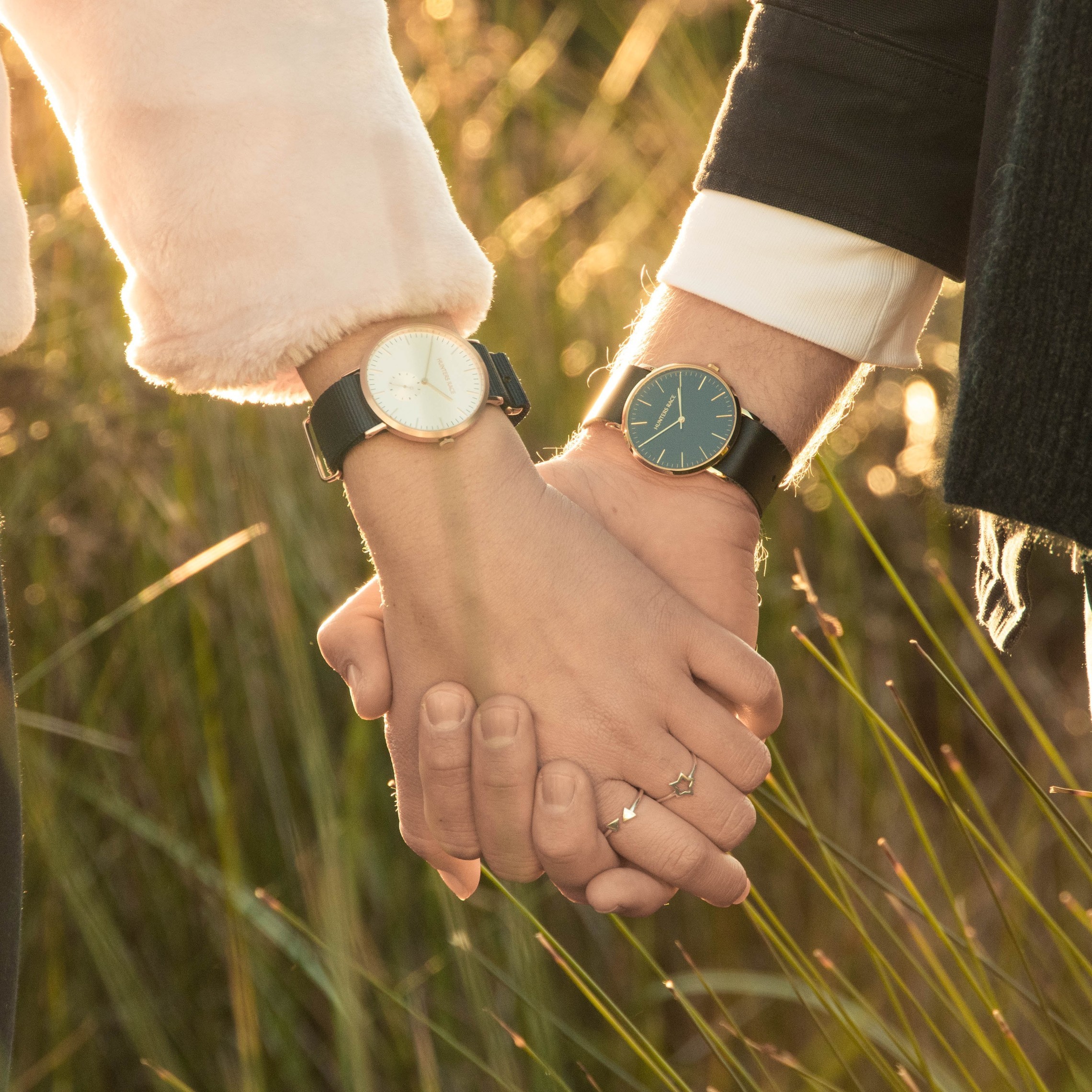 Hands with watches